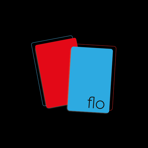 Intelligence logo with the title 'Flo cardgame'