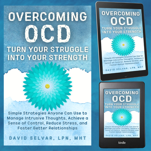 Kindle book cover with the title 'Book cover design to Overcoming OCD'
