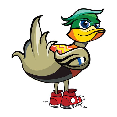 Internet artwork with the title 'Mascot for Astros Duck'
