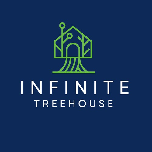 Education logo with the title 'Infinite Treehouse Logo'
