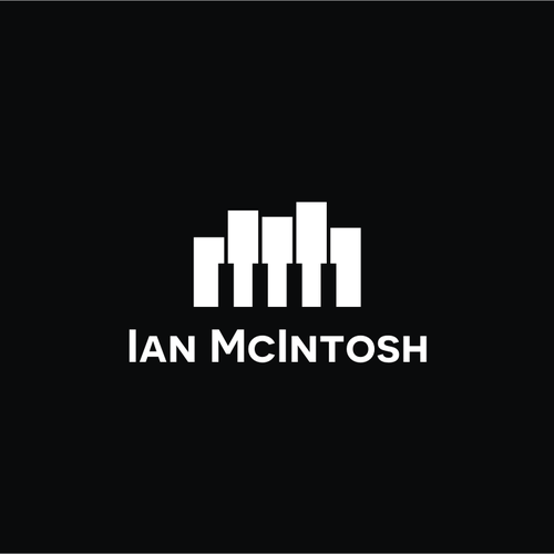 Writing logo with the title 'Creating a logo for recording musician / sound designer Ian McIntosh.'