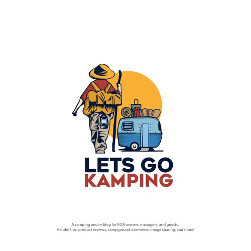 RV design with the title 'Let's Go Kamping'