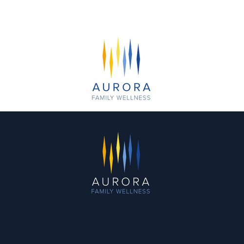 Wellness brand with the title 'Aurora Family Wellness'