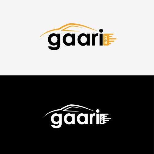 Two-color logo with the title 'car logo concept'