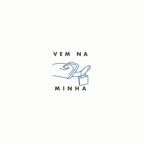 Finger design with the title 'Vem na minha'