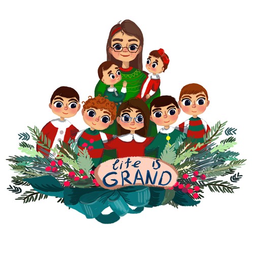 Love artwork with the title 'Family card'