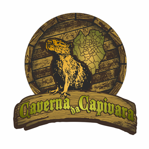 Tavern logo with the title 'Caverna da Capivara logo contest'