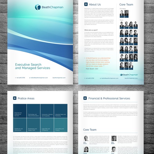 White paper design with the title 'Electronic brochure design for professional services firm'