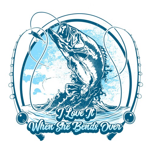 Fishing t-shirt with the title 'big bass'