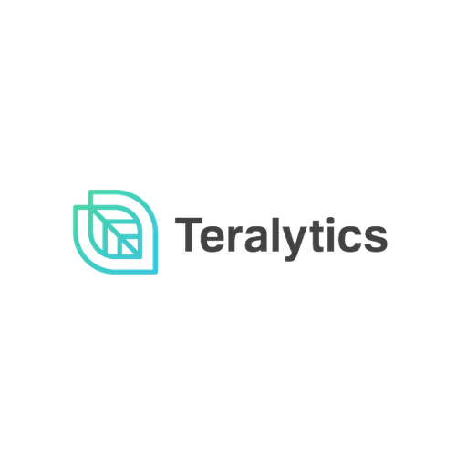 Connectivity logo with the title 'Tech agriculture logo for Teralytics'