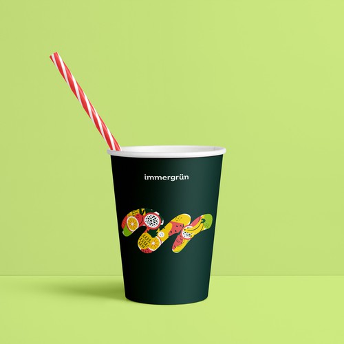 Smoothie packaging with the title 'Smoothie Cup'