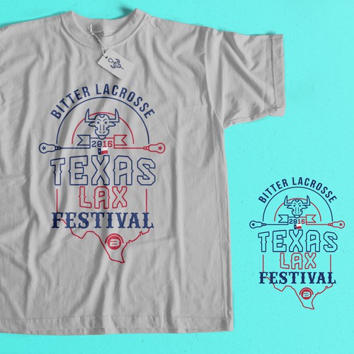 Texas t-shirt with the title 'Texas Lacrosse Festival'