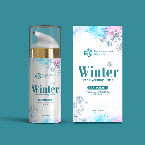 Winter design with the title 'Logo and brand/product identity'