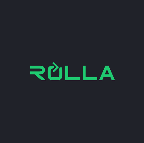 Bike logo with the title 'Rolla logo design'