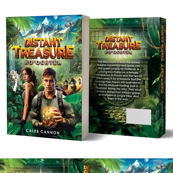 Book cover with the title 'Distant Treasure Cover Book'
