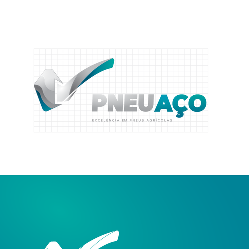 Steel logo with the title 'Concept for a rural machinery supplier.'