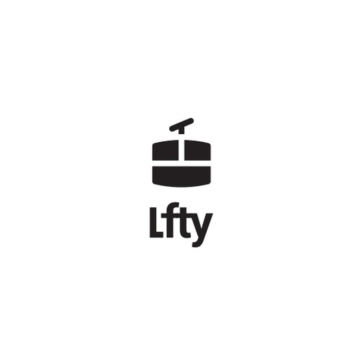 Ski logo with the title 'Logo design for LFTY'
