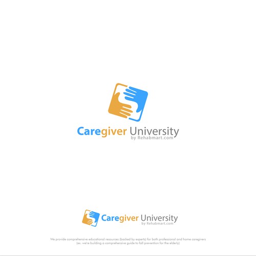 University logo with the title 'Fun logo for caregiver university'