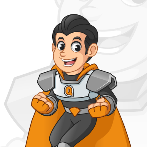 Cape design with the title 'Mascot Design for Captain Quesadilla Co. '