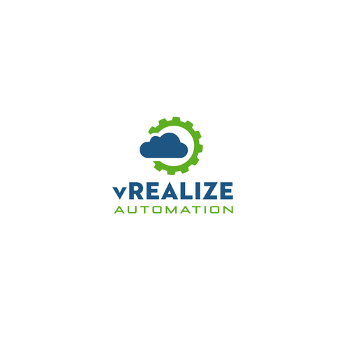 Automation logo with the title 'vRealize Automation logo design'