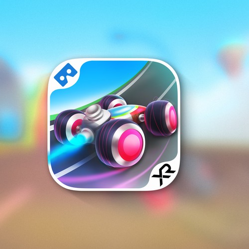 Android design with the title 'Games App Icon'