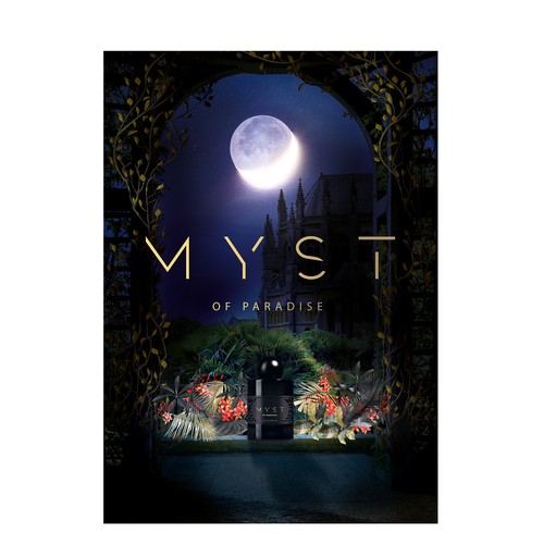 Perfume design with the title 'Poster  perfume '