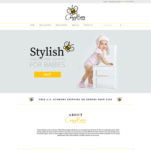 Designer store baby websites