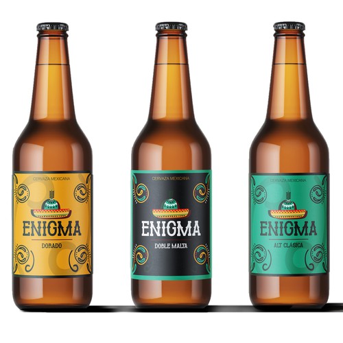 Beer packaging with the title 'Label Design for Beer'