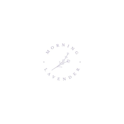 Fashion logo with the title 'Morning Lavender'