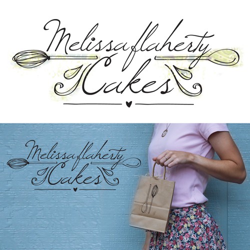 Bakery logo with the title 'Illustrated design for bakery'