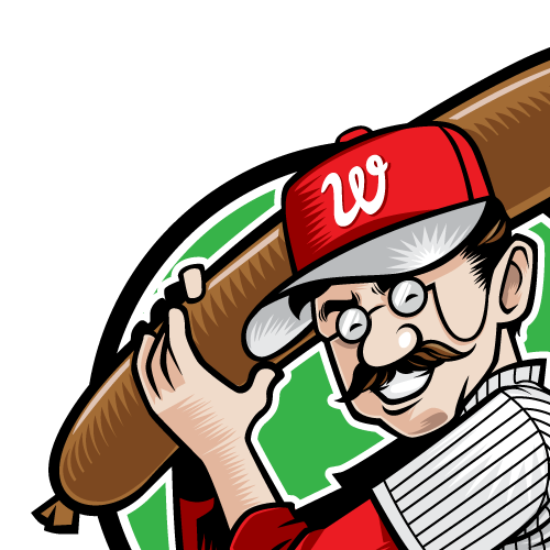 Fast food design with the title 'RESTAURANT BAR LOGO DC - BASEBALL WOODSY WESTERN THEME'