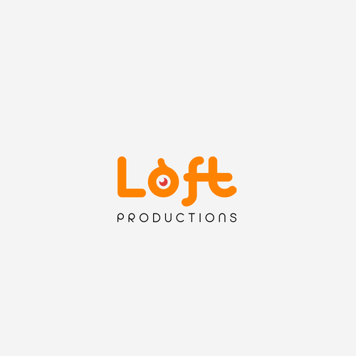 Transparent background YouTube logo with the title 'Loft productions'
