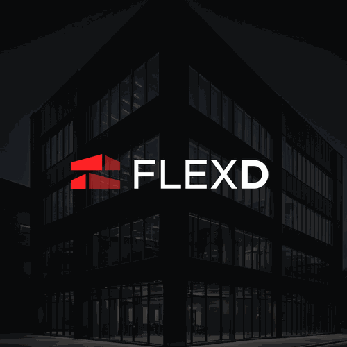 F design with the title 'Logo concept for flex warehouse/office space builders - Flexd'