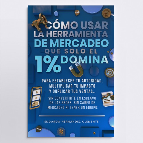 Marketing book cover with the title 'Marketing book cover'