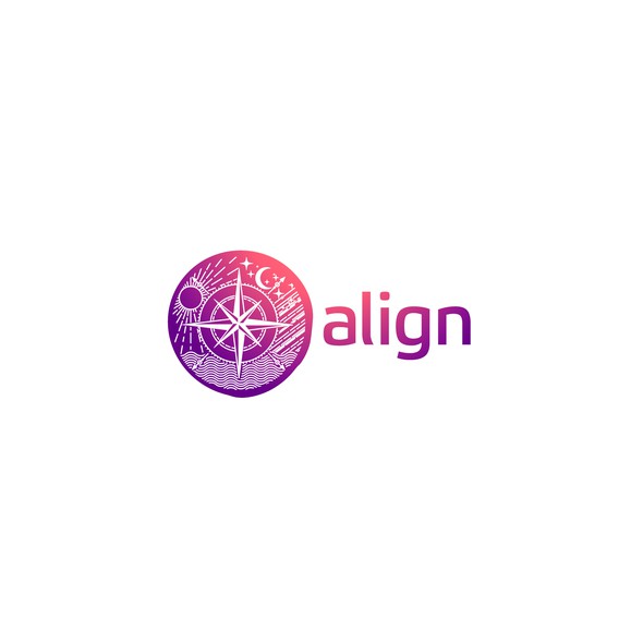 Weather logo with the title 'align'