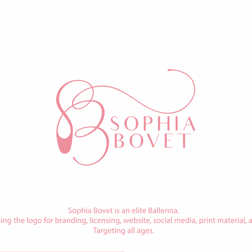 Dancer logo with the title 'Sophia Bovet'