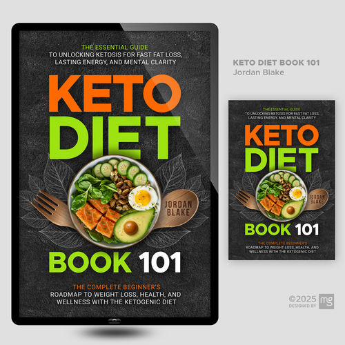 Diet book cover with the title 'Keto Diet Book 101 Ebook Cover'