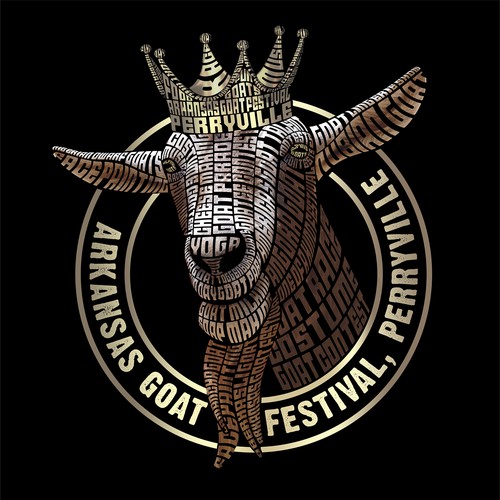 Word cloud design with the title 'Typography Goat'