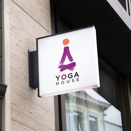 Yoga brand with the title 'Logo concept for Yoga House'