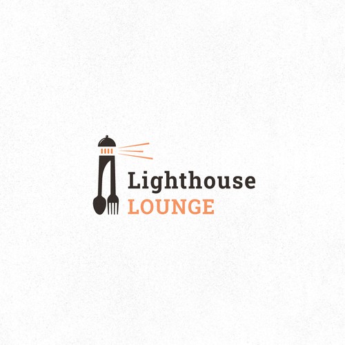 Lounge logo with the title 'Lighthouse logo for a lounge'