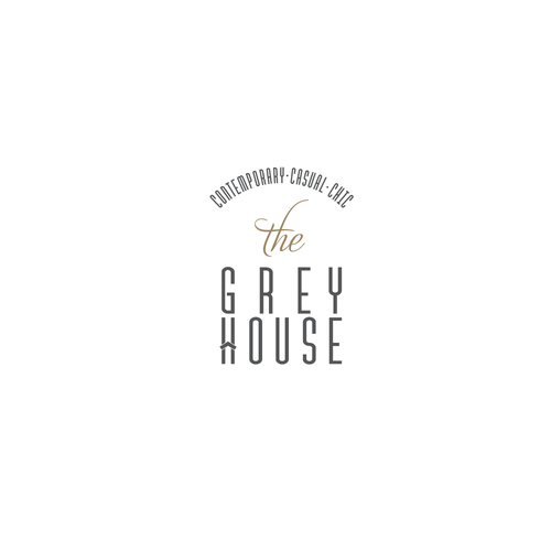 Chic logo with the title 'LOGO DESIGN CONCEPT FOR "GREY HOUSE"'