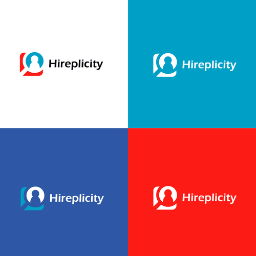 Hiring design with the title 'Hireplicity - Modern logo design'