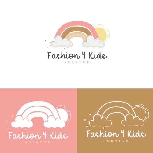 Kids Clothes Store Logo with Hanger Graphic by hamdymdst