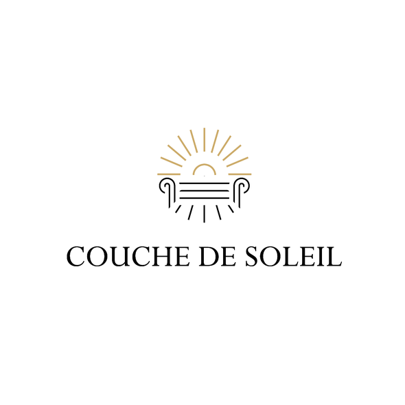 Couch design with the title 'COUCHE DE SOLEIL'