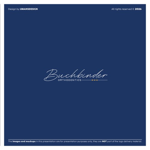 Orthodontist logo with the title 'Buchbinder Orthodontics'