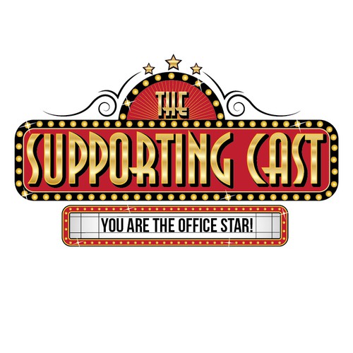 Flashy design with the title 'Flashy Old Hollywood sign logo'