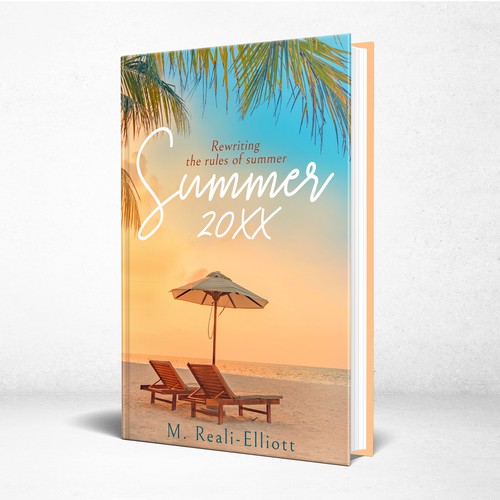 Beach book cover with the title 'Summer 20XX - Inspirational Beach Read'