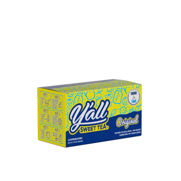 Tea design with the title 'Packaging 3D Visualization Animation'