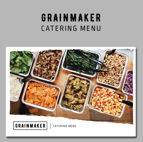 Catering design with the title 'Contest Winner - Menu & Marketing Collateral Design for Southeast Asian Restaurant '