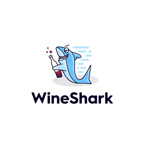 Shark design with the title 'WineShark'